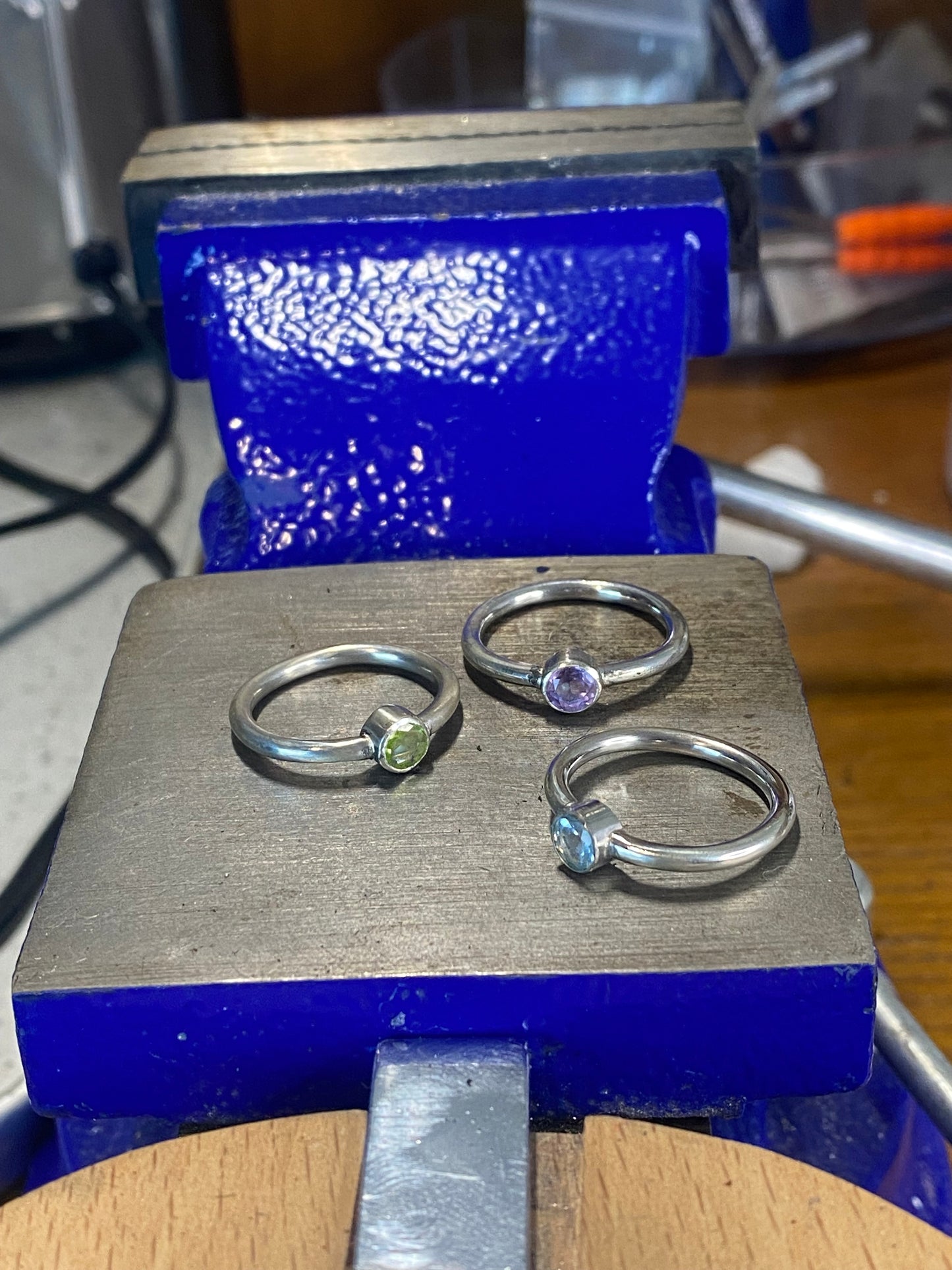 Peridot/.925 Birthstone ring