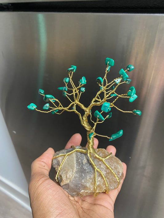 Malachite/citrine tree