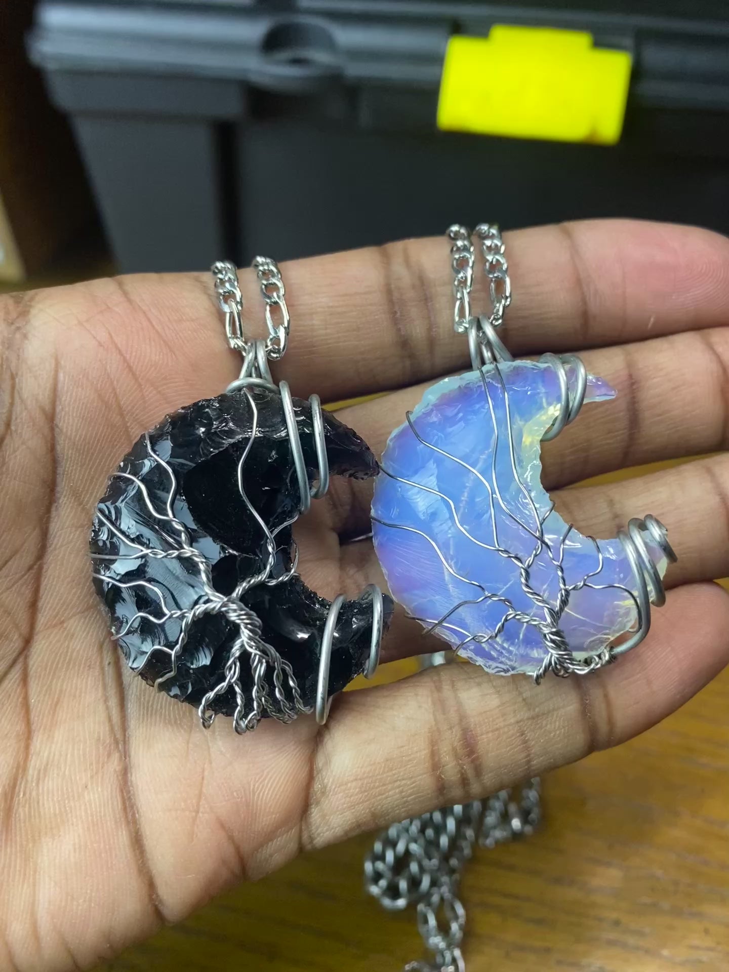 Opalite moon tree of life necklace – G3T FR33