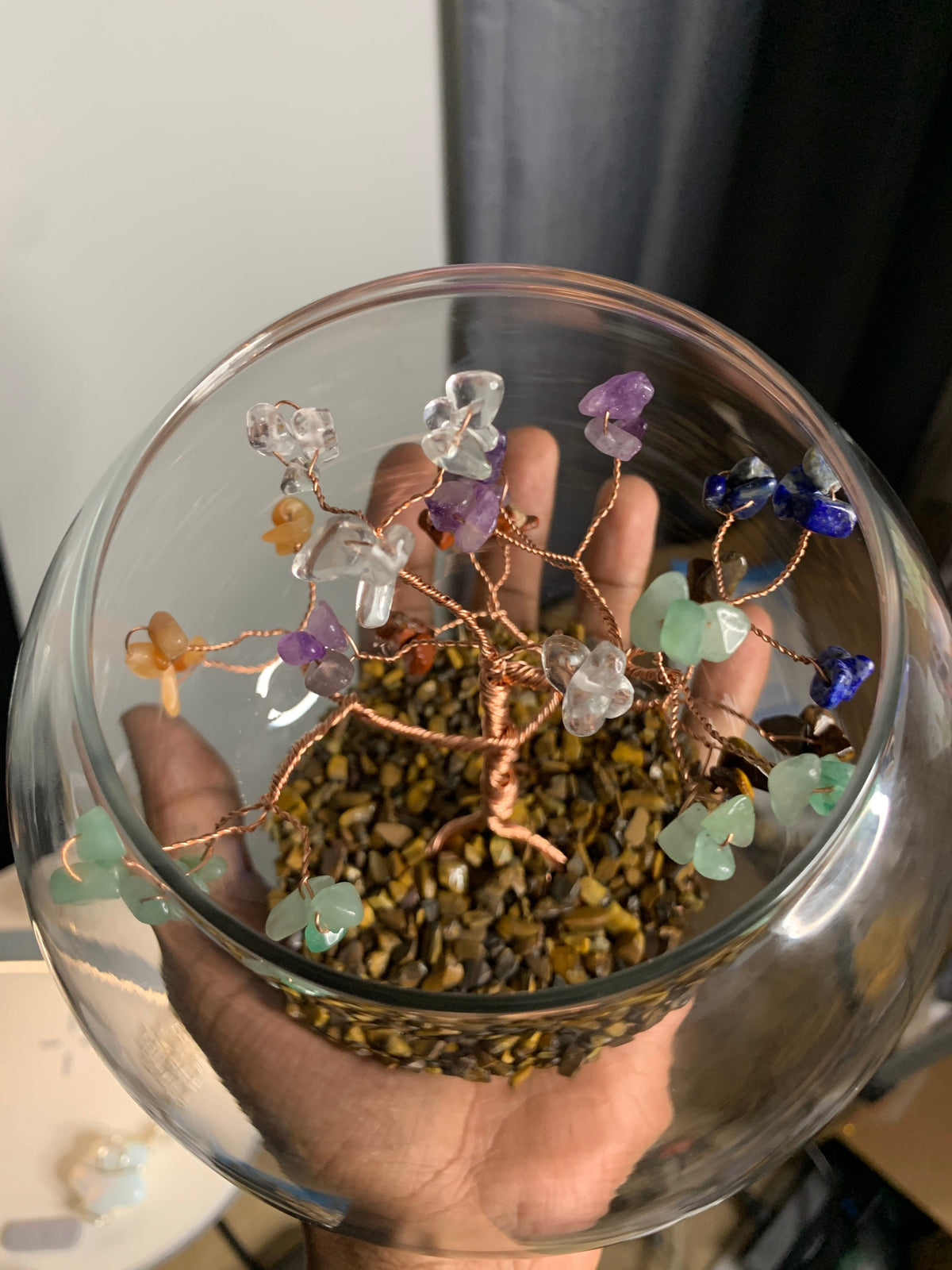7 Chakras Crystal tree of life / Crystal wire tree / reiki & meditation decor