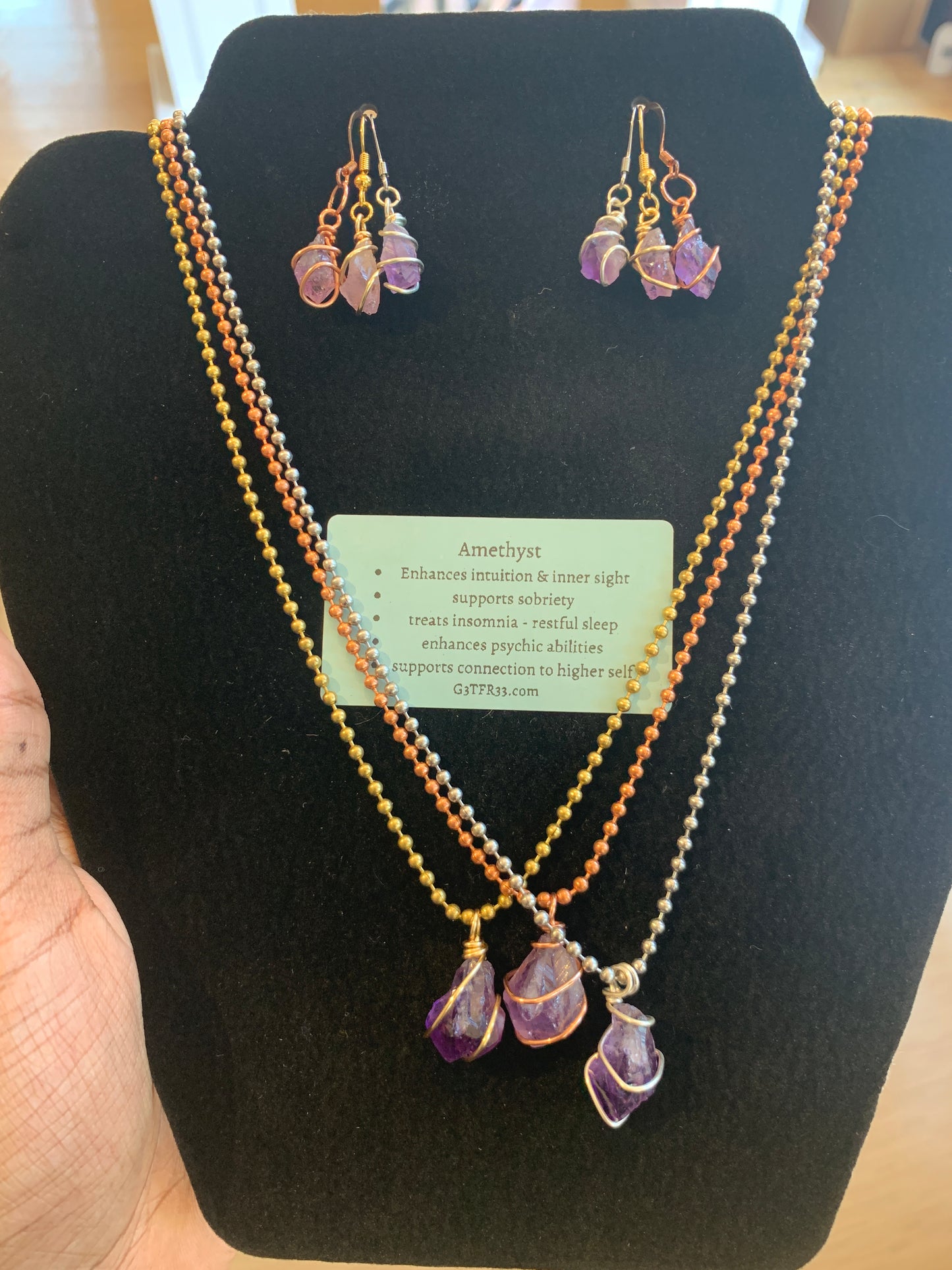 Amethyst Jewelry set